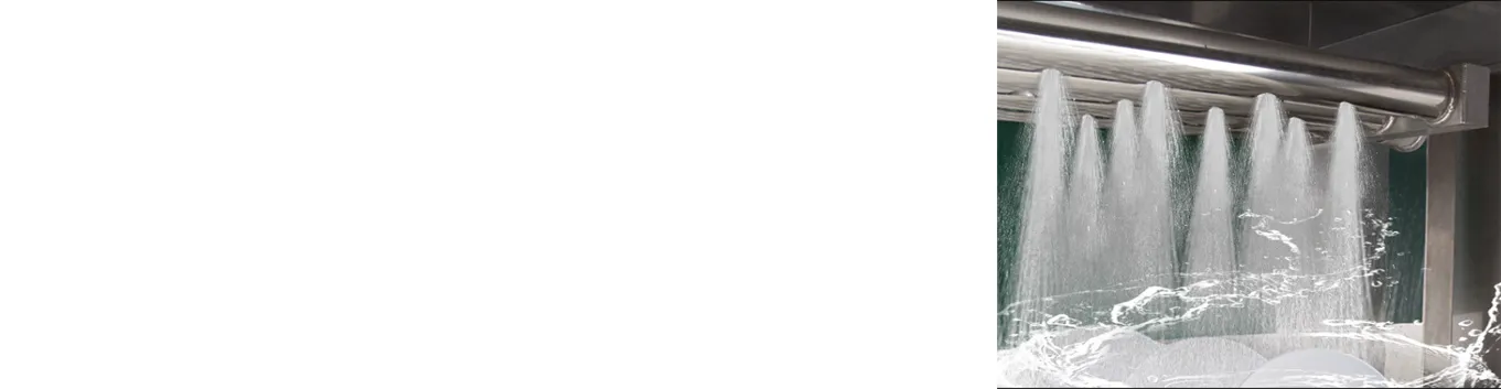 Features of Flight Type Dishwashers Mes-S8