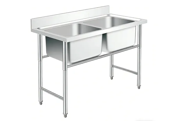Double Bowl Commercial Sink