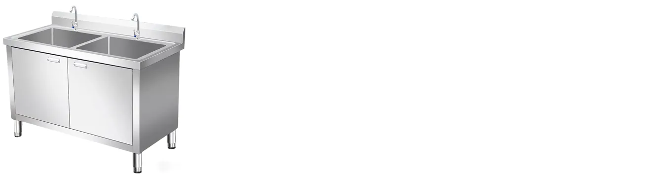 Features of Double Bowl Commercial Sink with Cabinet