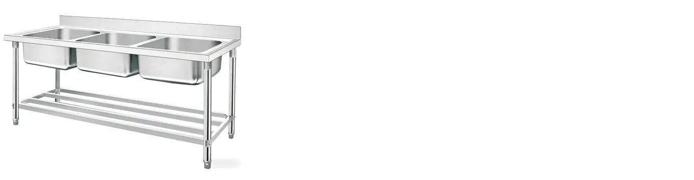 Features of Triple Bowl Commercial Sink