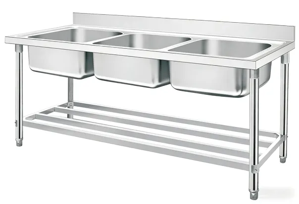 Triple Bowl Commercial Sink