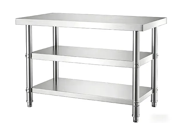 3 tier stainless steel work table