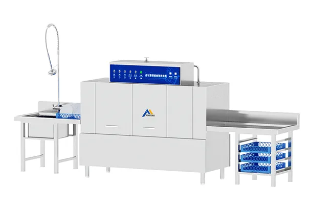 commercial rack conveyor dishwasher mes m4