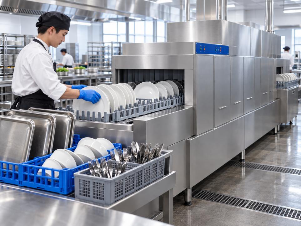 Flight Type Dishwasher Loading Guide: Plates, Bowls, Trays and Cutlery